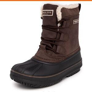 LONDON FOG Little Kid Size 12 Cheshire Cold Weather Snow Boot Brown Black